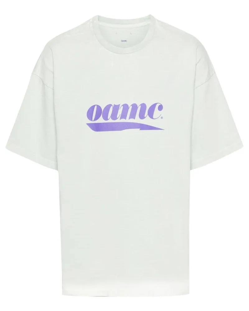 OAMC T-Shirt aus Bio-Baumwolle mit Logo-Print Grün