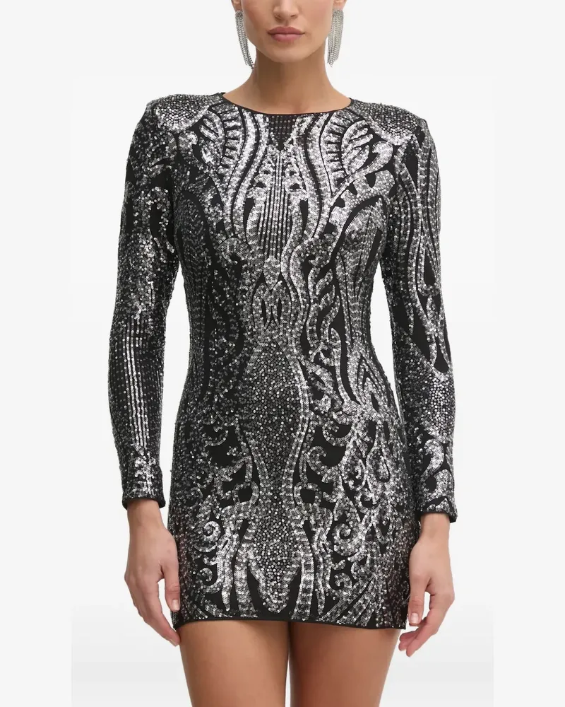 Guess Isla Minikleid mit Pailletten - Schwarz Schwarz