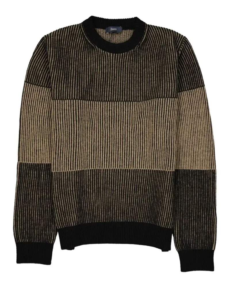 Herno vertical-stripe colour-block sweater - Blau Blau