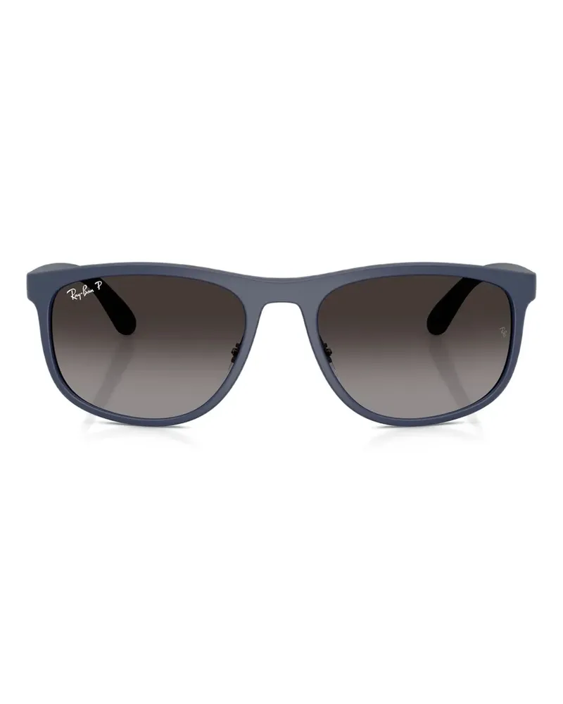 Ray Ban rectangle-frame sunglasses - Blau Blau