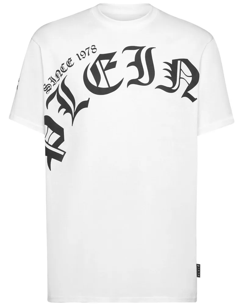 Philipp Plein T-Shirt mit Logo-Print Weiß