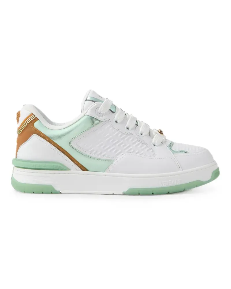 Versace Biggie Basket leather sneakers - Weiß Weiß