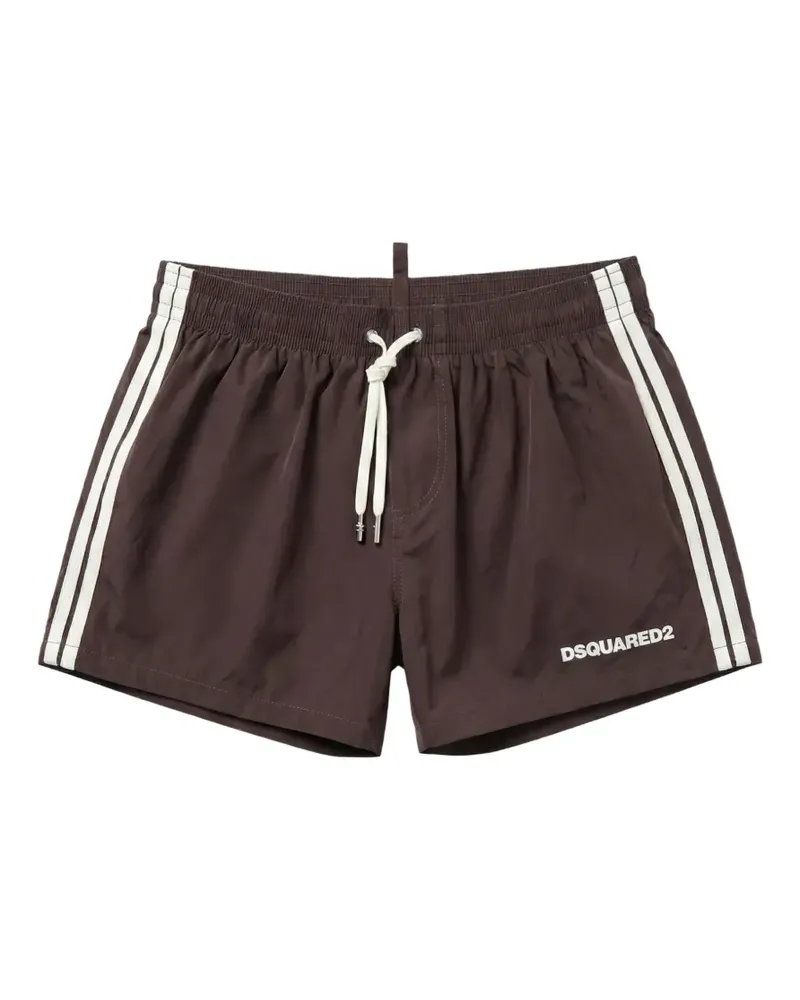 Dsquared2 logo-print swim shorts - Braun Braun