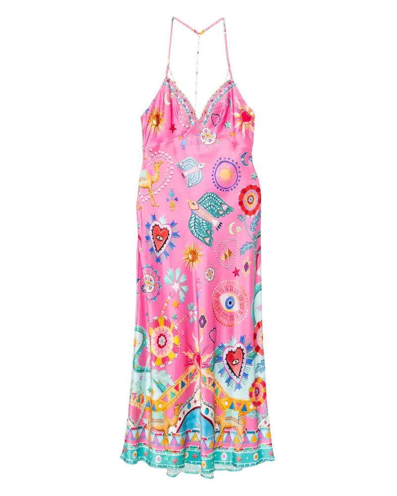 Camilla Kleid mit Kettendetail - Rosa Rosa