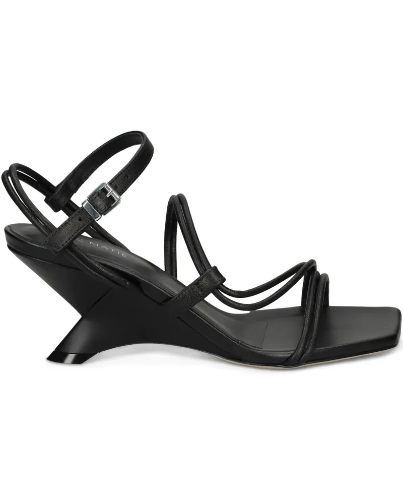 Vic Matié Wedge-Sandalen - Schwarz Schwarz