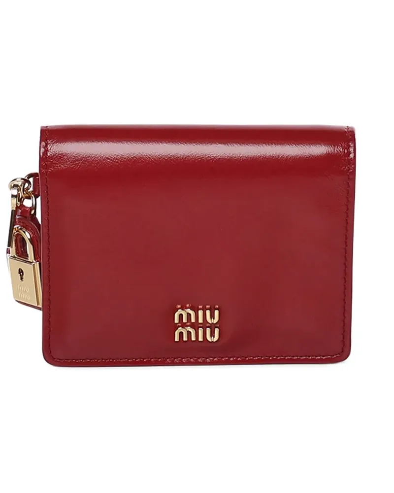 Miu Miu padlock wallet - Rot Rot