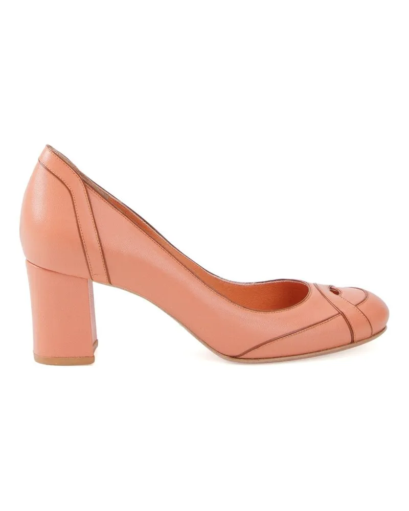 Sarah Chofakian Pumps mit mittelhohem Absatz - Gelb Gelb