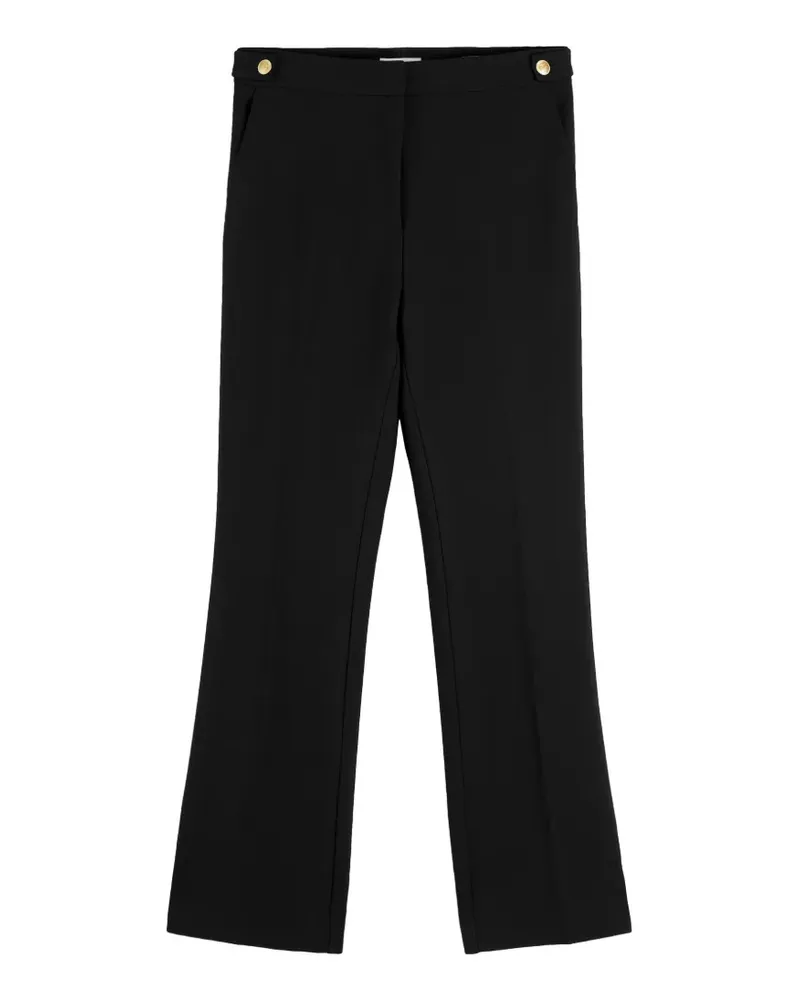 Tommy Hilfiger gold-tone buttoned bootcut trousers - Schwarz Schwarz