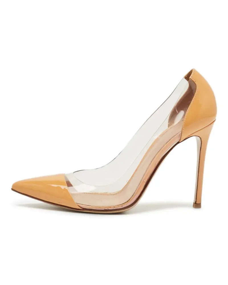Gianvito Rossi Plexi Pumps mit Einsätzen - Weiß Weiß