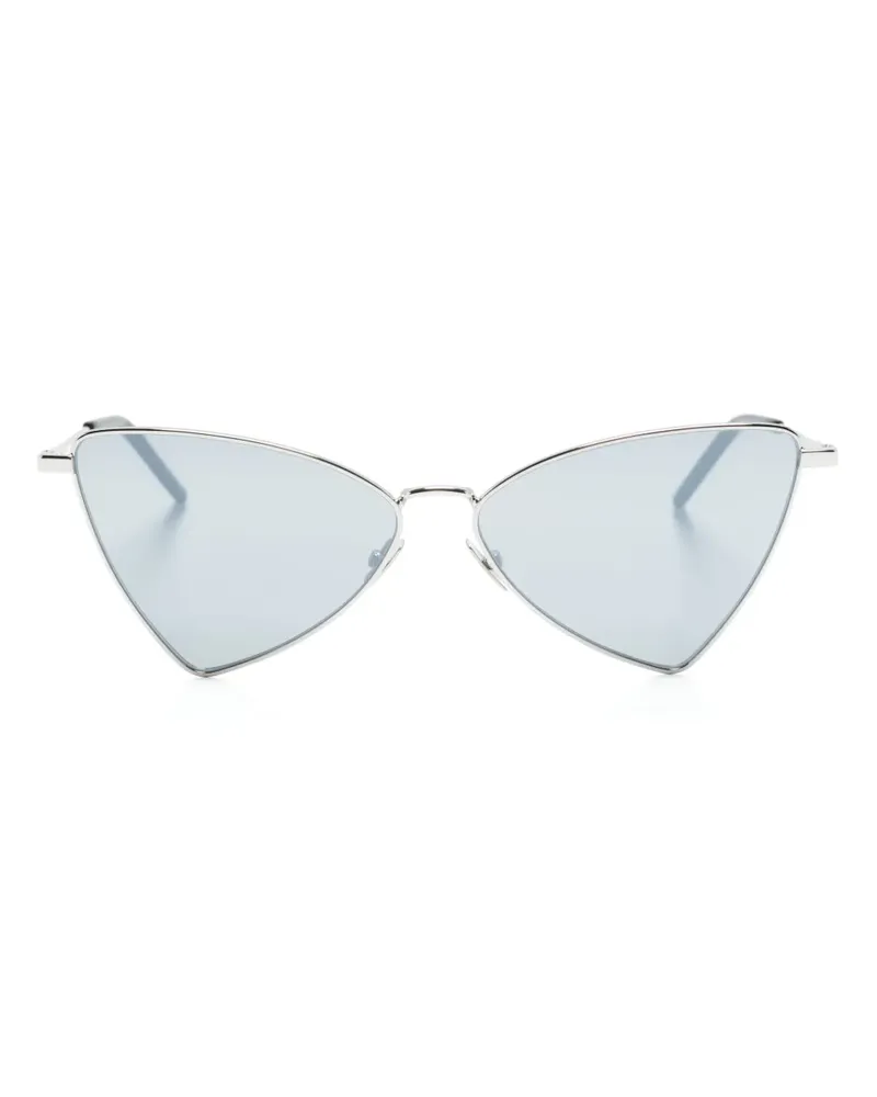 Saint Laurent Jerry Sonnenbrille mit Logo-Prägung - Schwarz Schwarz