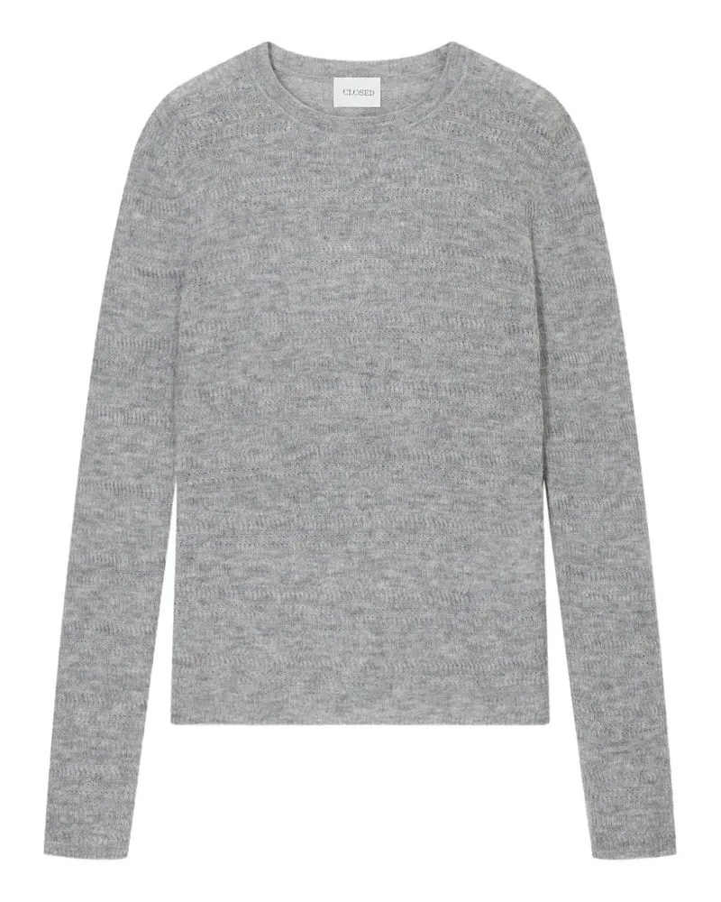 Closed Texturierter Strickpullover - Grau Grau