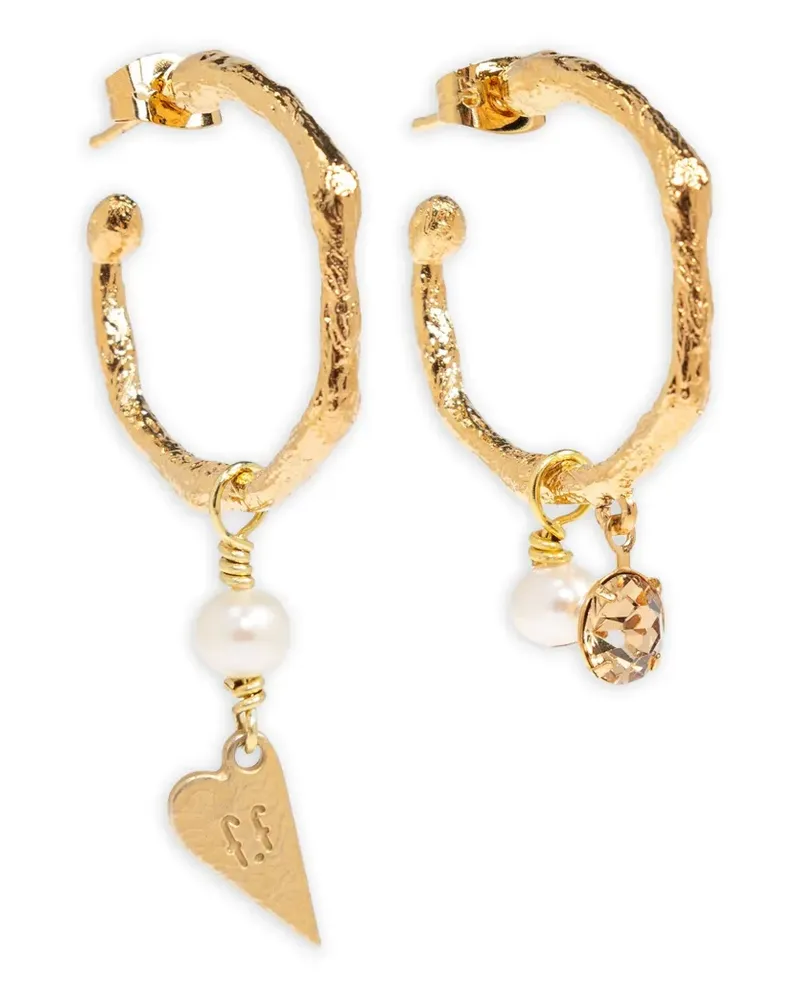 forte_forte Ohrringe mit Anhänger - Gold Gold