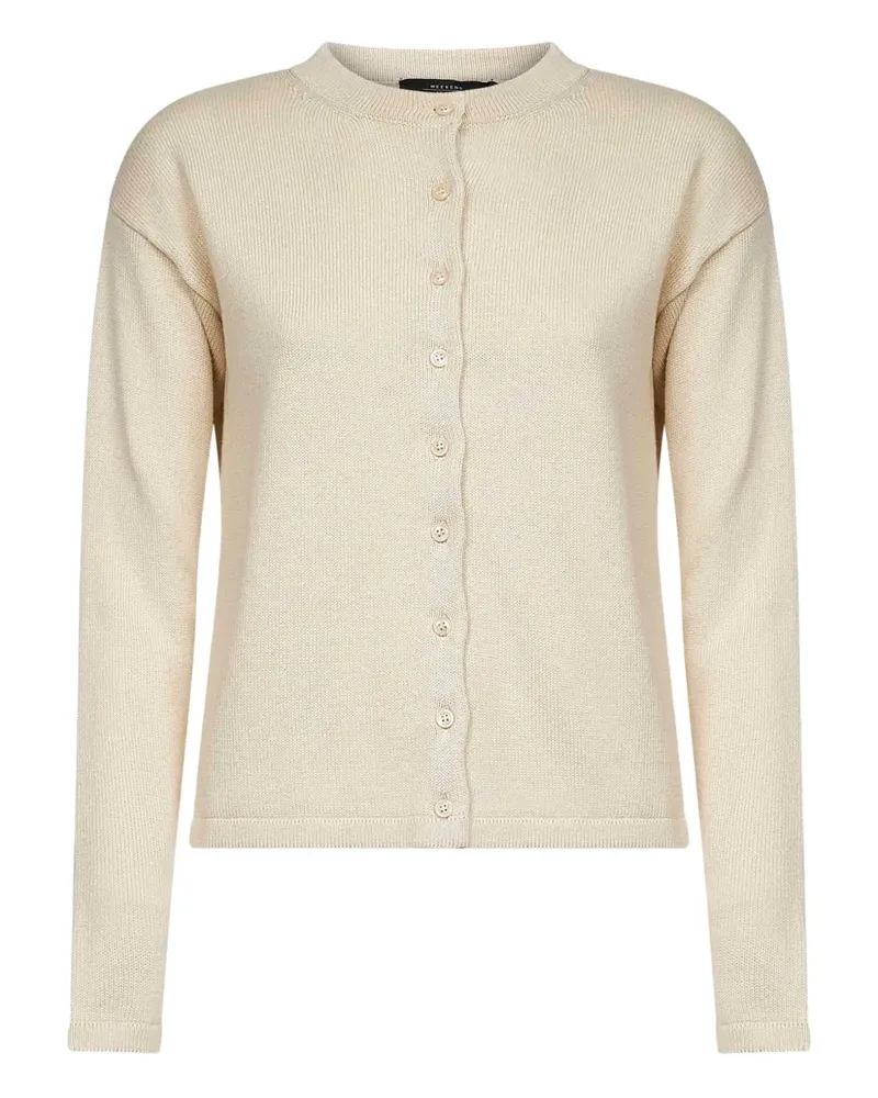 Max Mara Gerippter Cardigan - Nude Nude