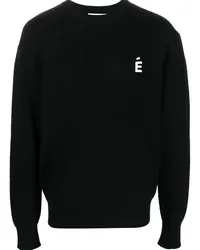 Études Studio Boris Sweatshirt mit Logo-Patch Schwarz