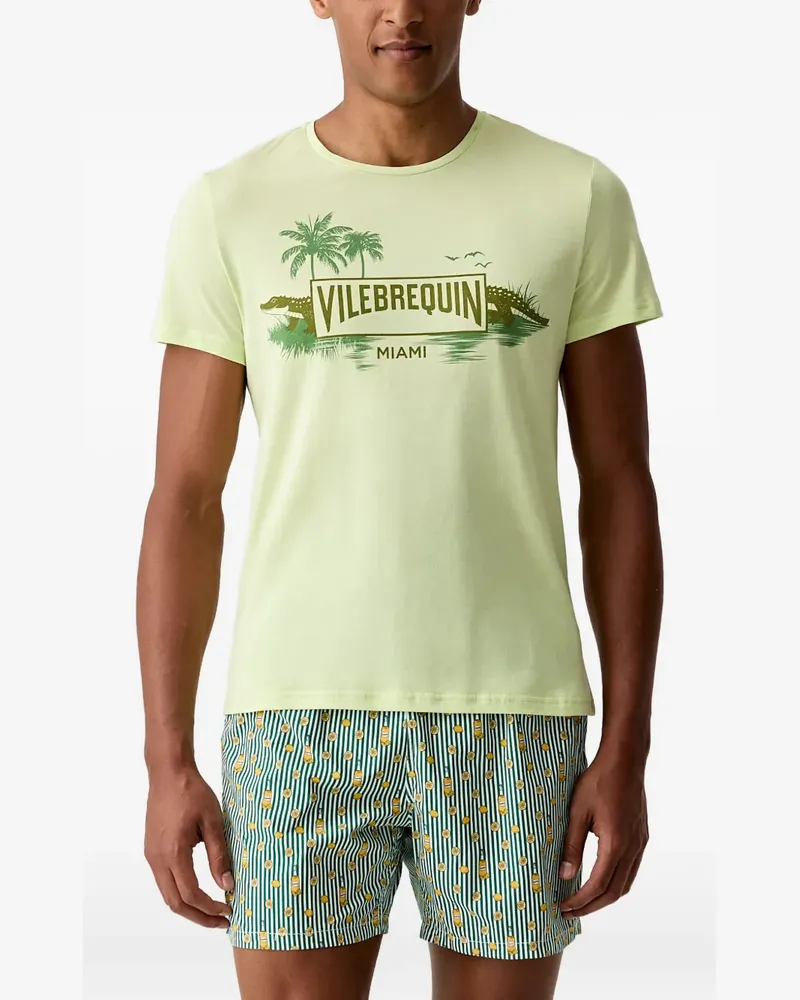 Vilebrequin T-Shirt mit Logo-Print - Grün Grün