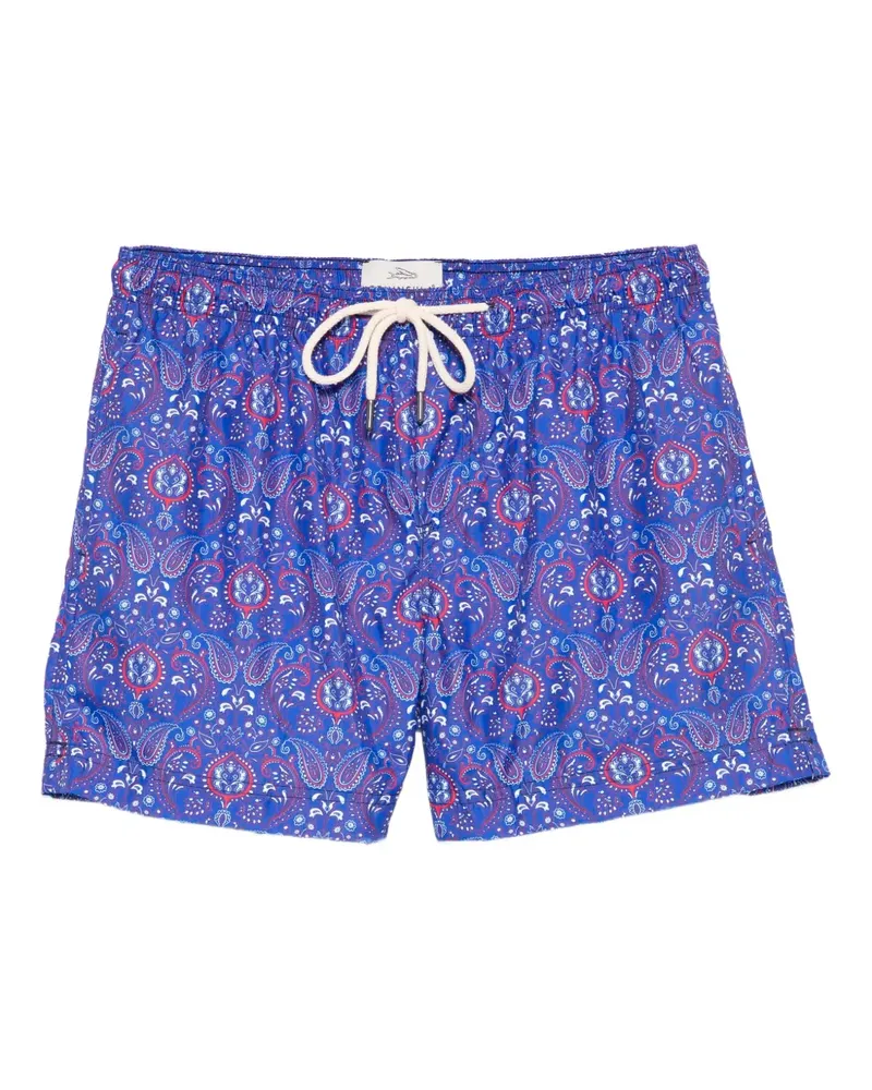 PENINSULA Badeshorts mit Paisley-Print - Blau Blau