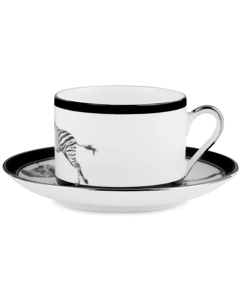 Dolce & Gabbana Teeservice mit Zebra-Print - Weiß Weiß