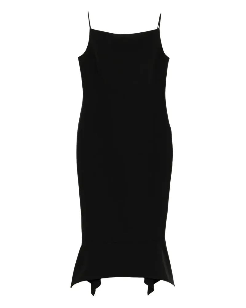 Roland Mouret Kleid mit asymmetrischem Saum - Schwarz Schwarz