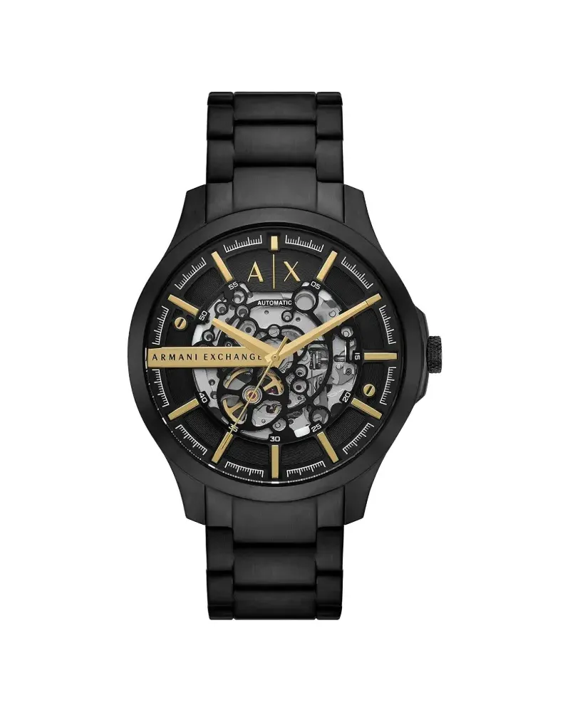 Armani Exchange Runde Armbanduhr 46mm - Schwarz Schwarz