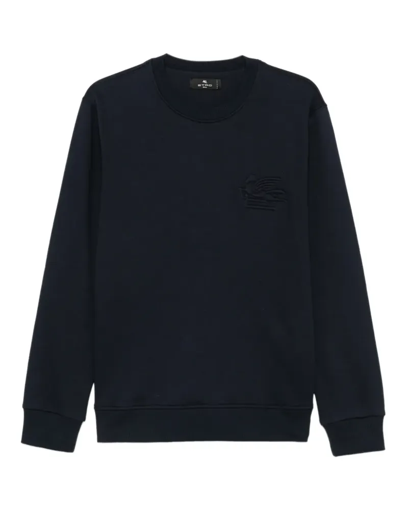 Etro Pegaso embroidered sweatshirt - Blau Blau