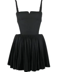 SHUSHU/TONG Minikleid mit Falten Schwarz