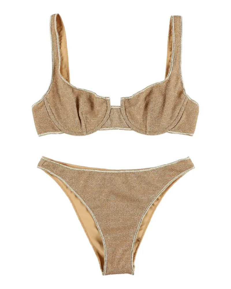 Oséree Lumière Balconette-Bikini - Gold Gold