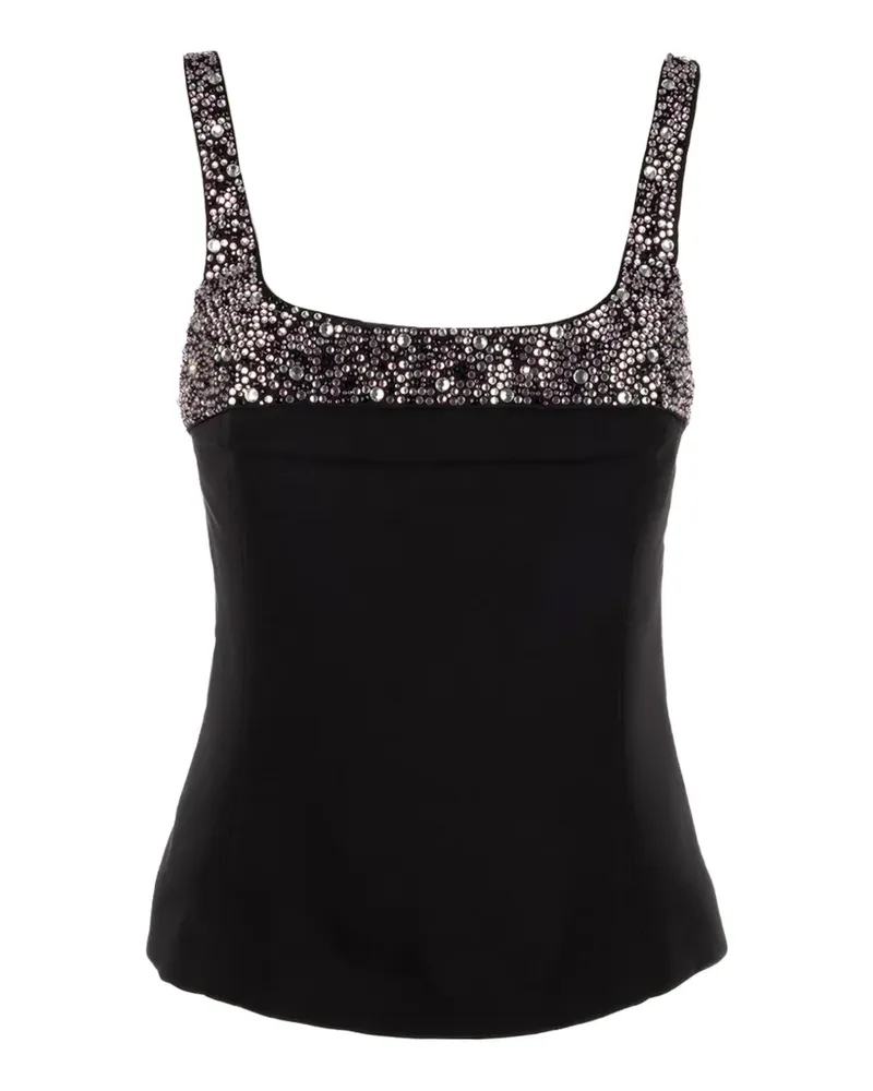 Genny embellished top - Schwarz Schwarz