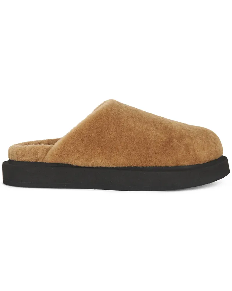 Giuseppe Zanotti Wynter Slipper aus Shearling - Nude Nude