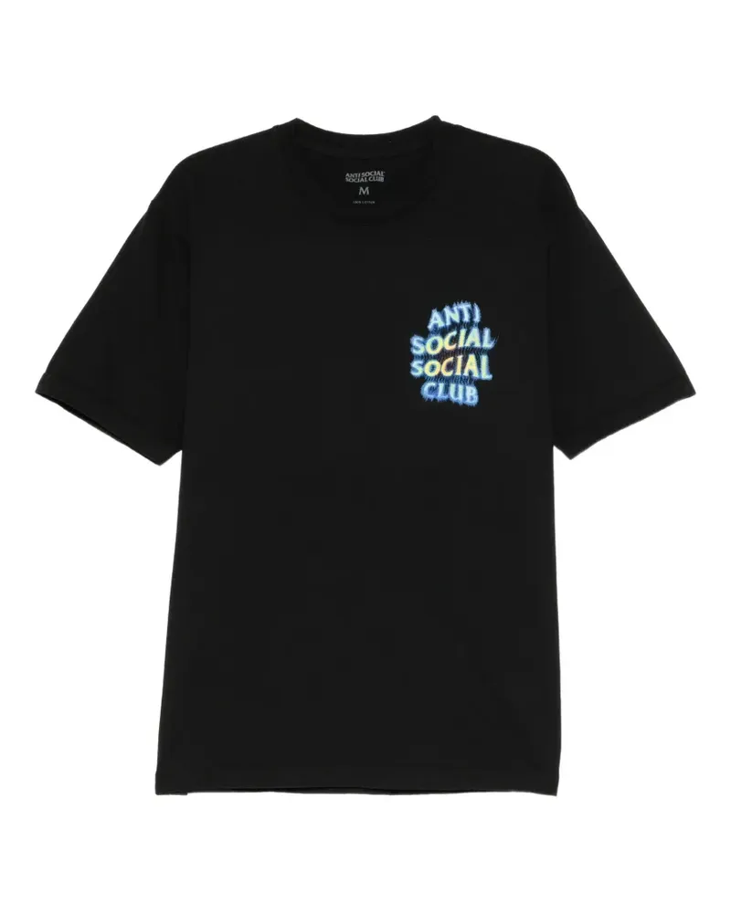 Anti Social Social Club logo-print cotton T-shirt - Schwarz Schwarz