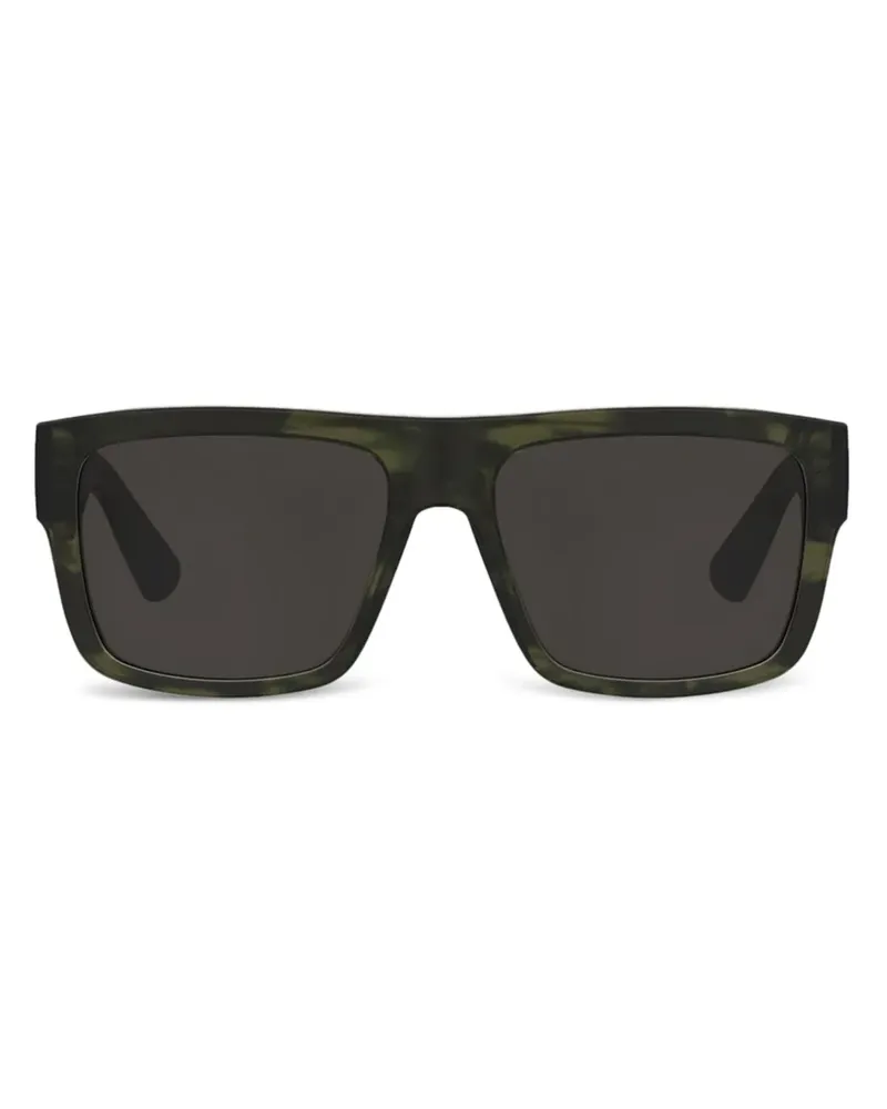 Moschino Eckige Sonnenbrille - Grün Grün