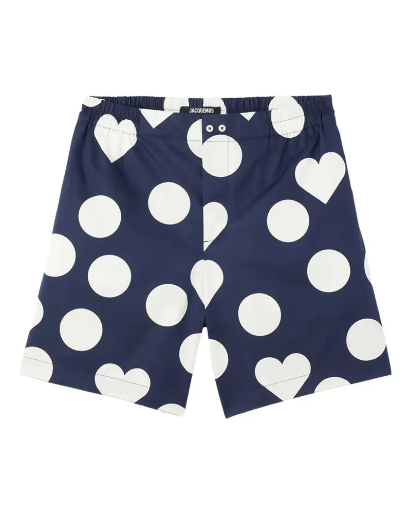 Jacquemus The Caleçon elastic-waist shorts - Blau Blau