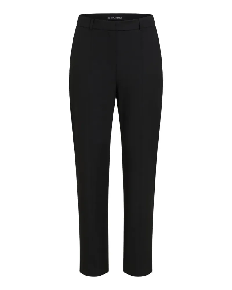 Karl Lagerfeld logo-plaque tailored trousers - Schwarz Schwarz