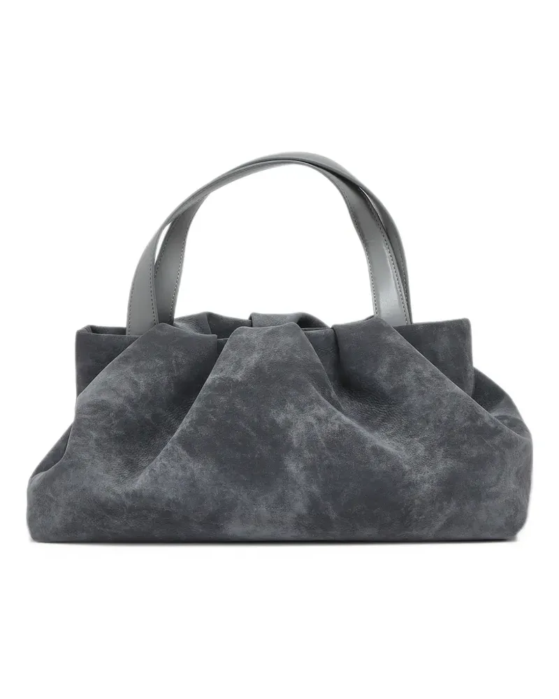 THEMOIRÈ Athena ruched tote bag - Grau Grau