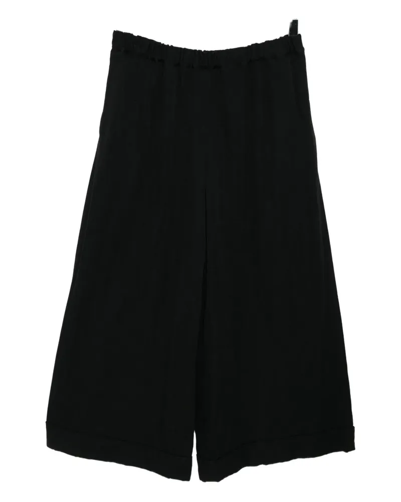 Comme des Garçons cuffed wide-leg trousers - Schwarz Schwarz