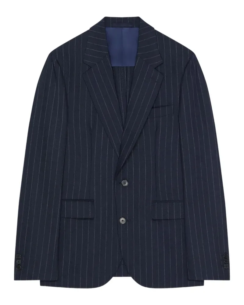 Givenchy single-breasted striped jacket - Blau Blau