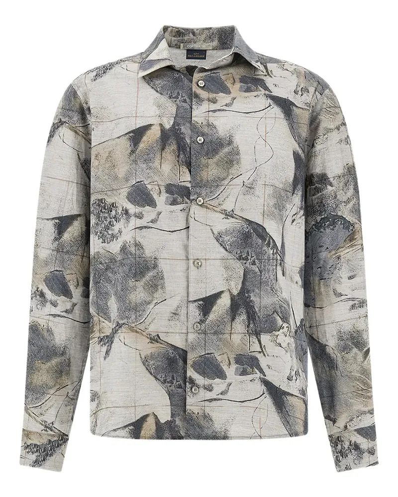 Paul & Shark Hemd mit Print - Nude Nude