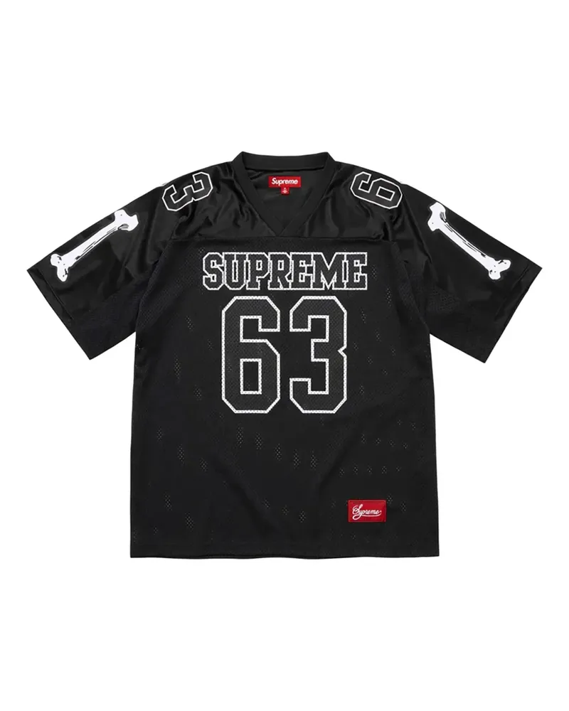 Supreme Being Stadium Bones Football "Black" T-shirt - Schwarz Schwarz