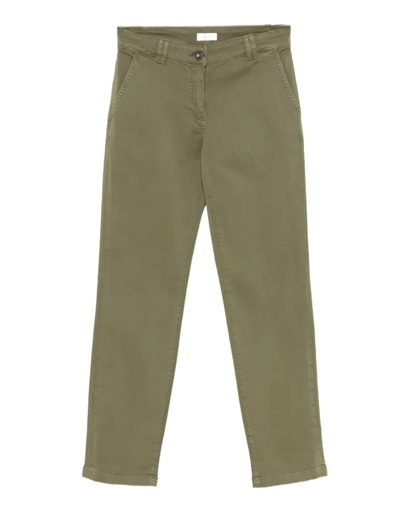 Liu Jo Cropped-Hose mit Logo-Stickerei - Grün Grün