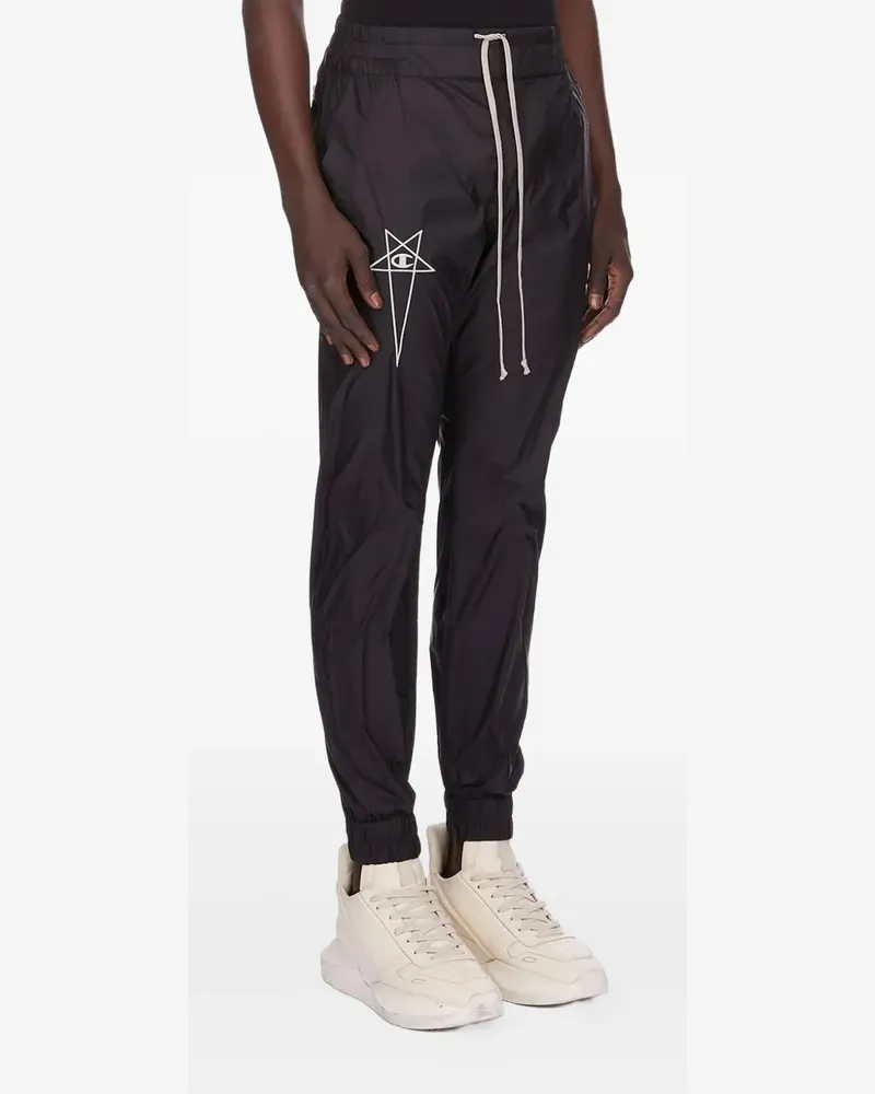 Rick Owens Hose mit Sternstickerei - Schwarz Schwarz