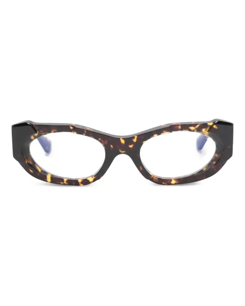 KUBORAUM Brille mit geometrischem Gestell - Braun Braun