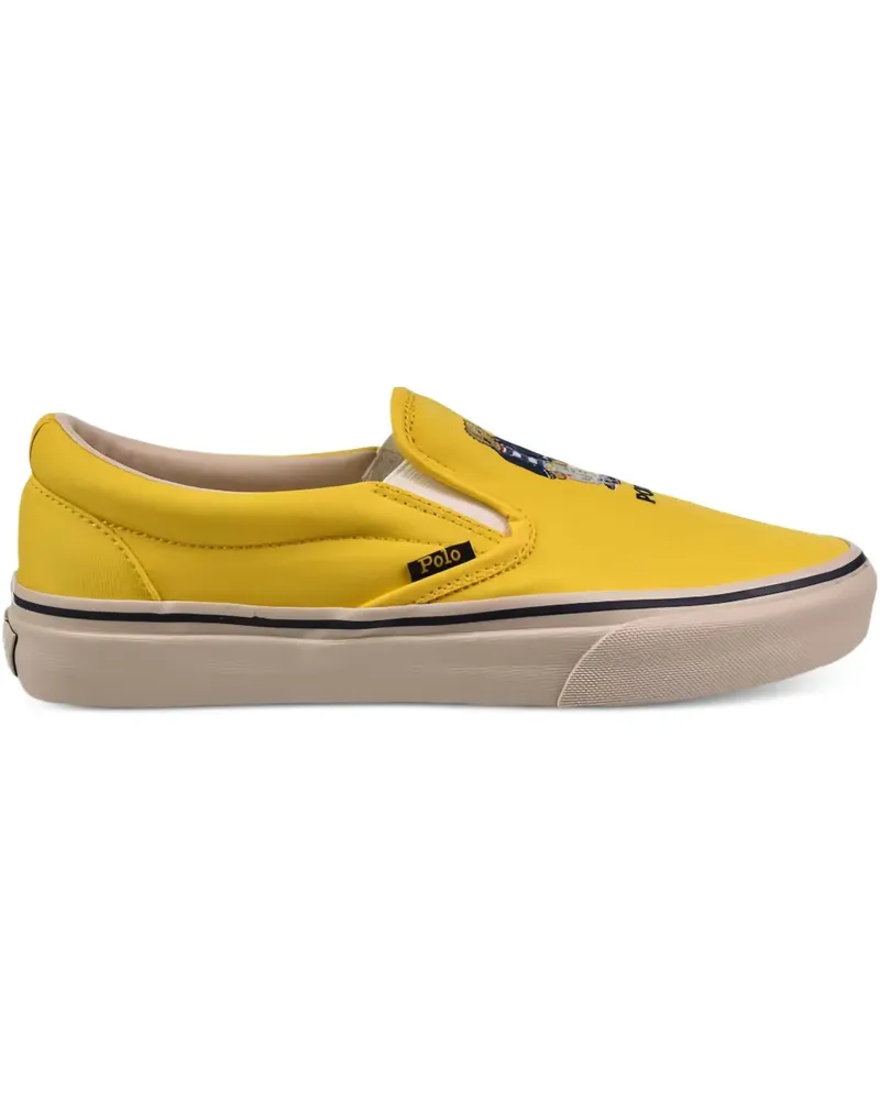 Ralph Lauren Keaton Slip-On-Schuhe mit Bärenstickerei - Gelb Gelb