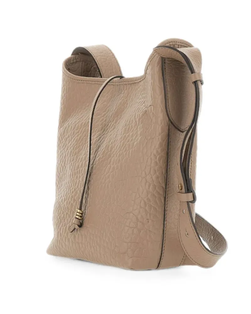 Gianni Chiarini Carla grain leather shoulder bag - Nude Nude