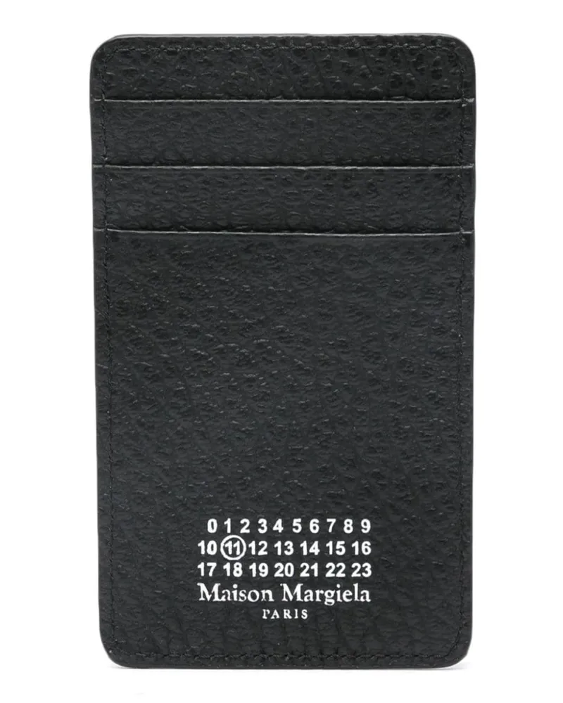 Maison Margiela Kartenetui mit Four Stitch-Print - Schwarz Schwarz
