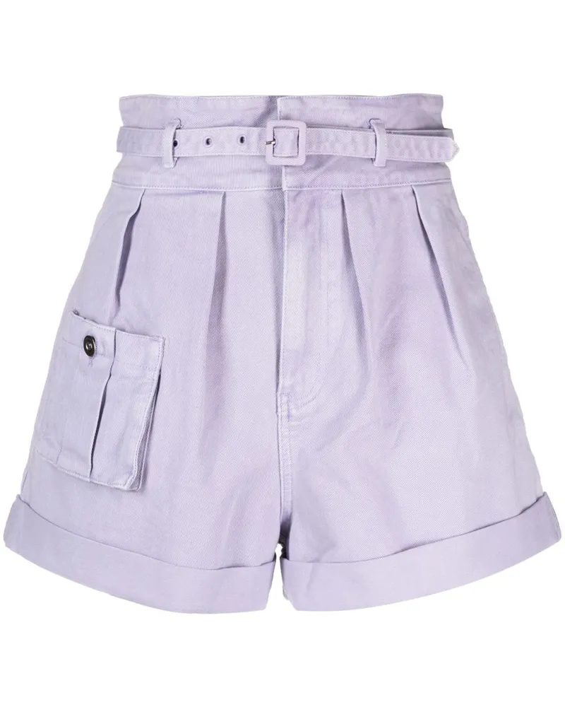 Self-Portrait Shorts Violett