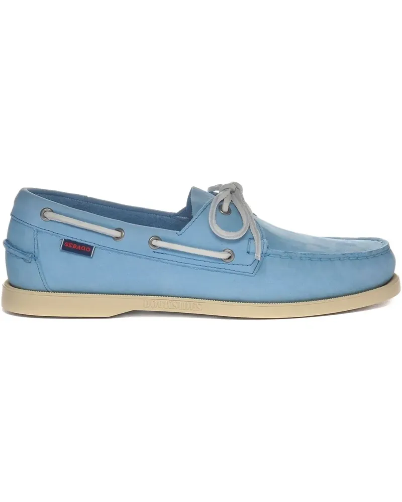 Sebago Portland leather boat shoes - Blau Blau