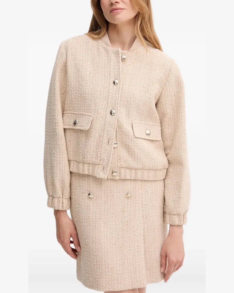 JOOP! tweed flap-pocket jacket - Nude Nude