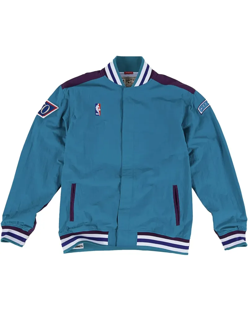 Mitchell & Ness NBA 96-97 "Hornets" Authentic Warm-up-Jacke - Blau Blau
