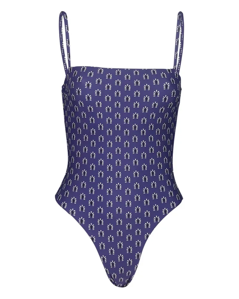 Matteau Malliot Badeanzug mit eckigem Ausschnitt - Blau Blau