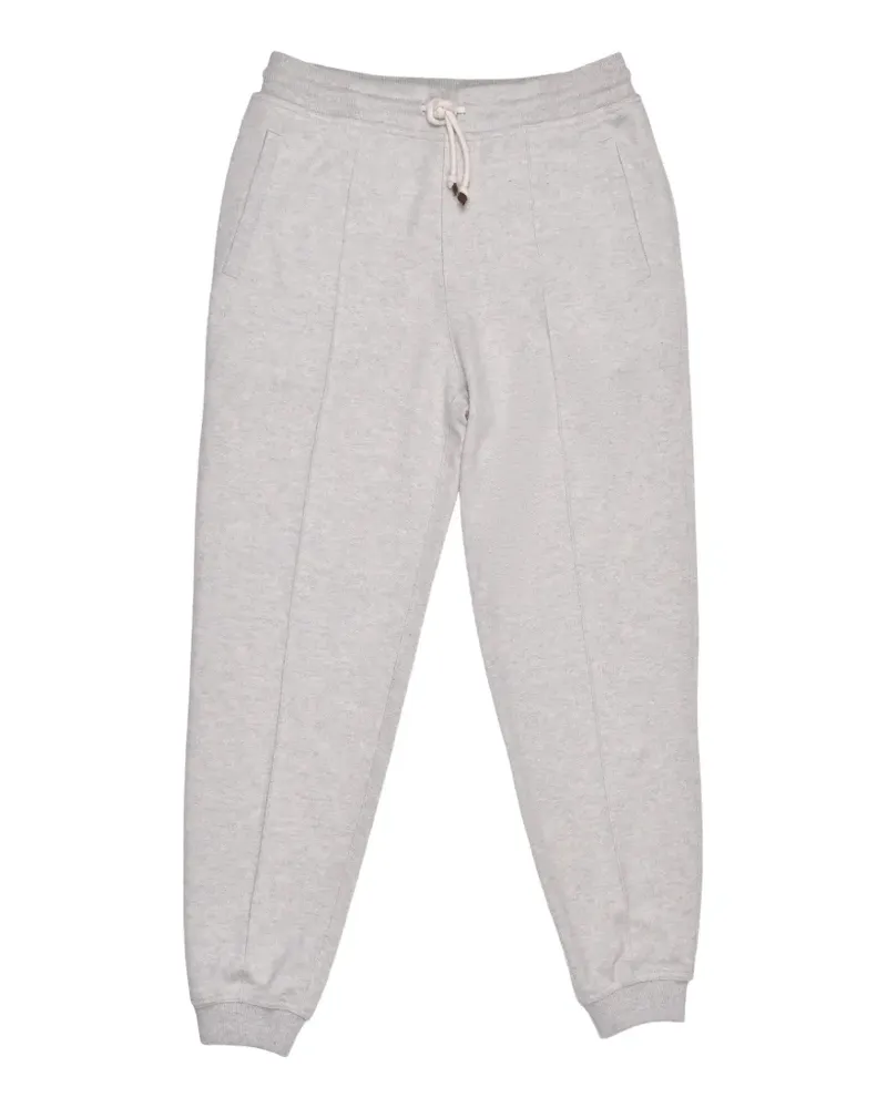 Brunello Cucinelli drawstring cashmere track pants - Grau Grau
