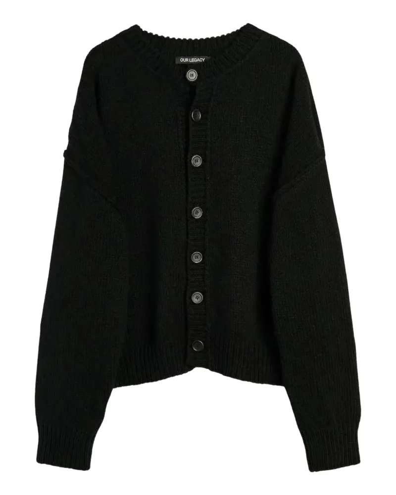 Our Legacy Pitch Cardigan - Schwarz Schwarz